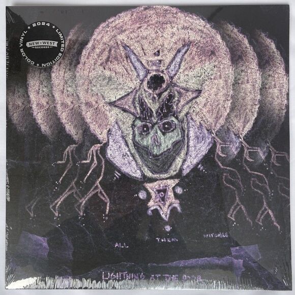All Them Witches – Lightning At The Door Pink Blue Swirls Vinyl Record New Metal - Picture 1 of 2